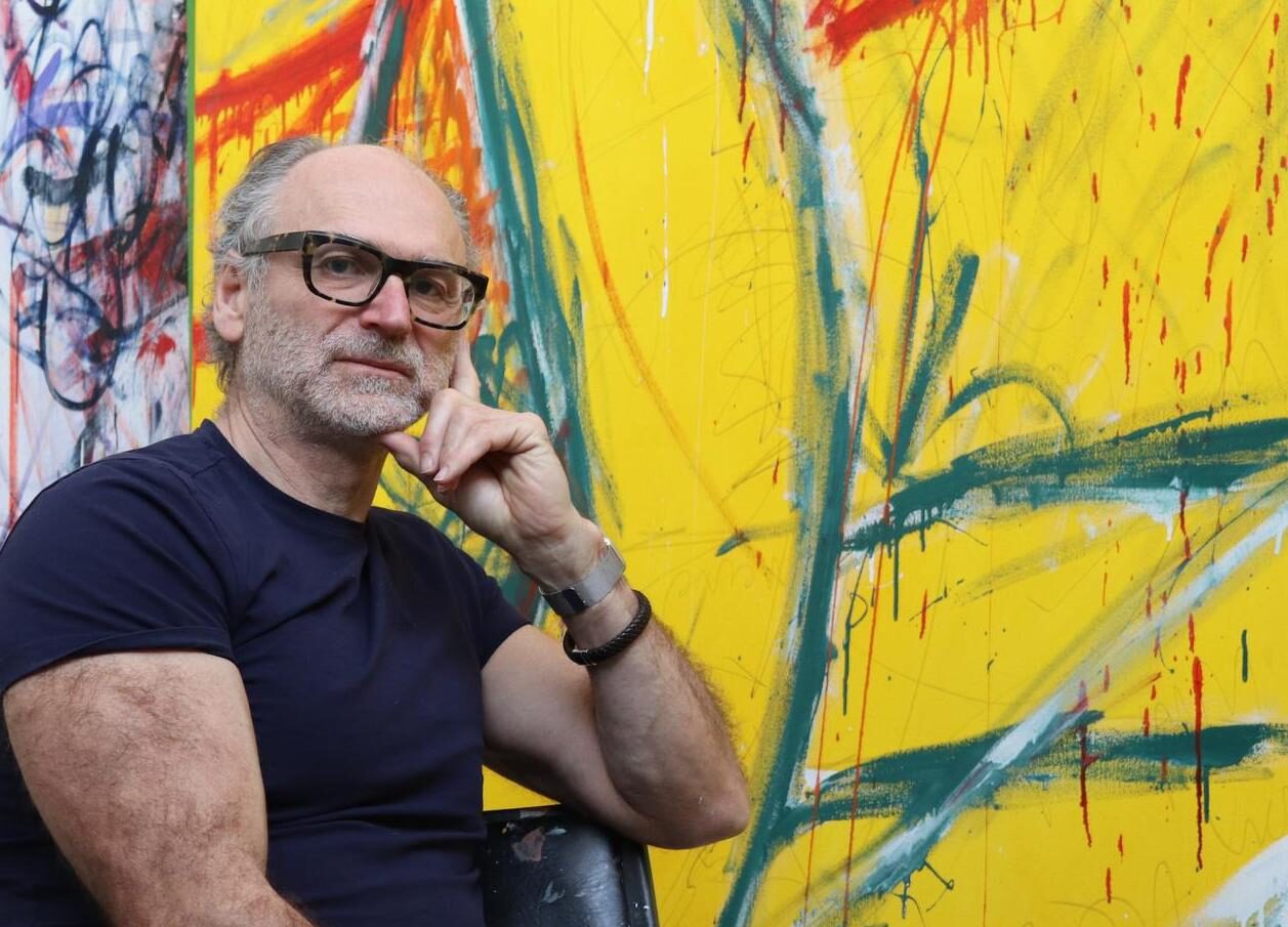 Portrait of Ross Borton in his studio